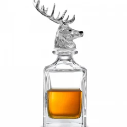 Stag Head Crystal Decanter