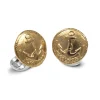 Sterling Silver 230 Coin Cufflinks - Anchor