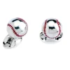 Sterling Silver Baseball Cufflinks