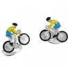 Sterling Silver Bike & Rider Cufflinks