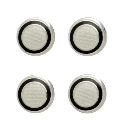 Sterling Silver Black and White Enamel Dress Stud Set