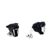 Sterling Silver Black Saber-Tooth Tiger Cufflinks