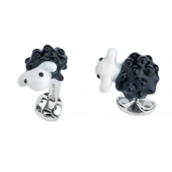 Sterling Silver Black Sheep Cufflinks