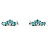 Sterling Silver Blue and Black Enamel Caterpillar Cufflinks