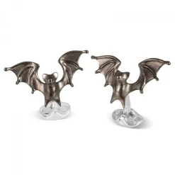 Sterling Silver 'Bold' Bat Cufflinks