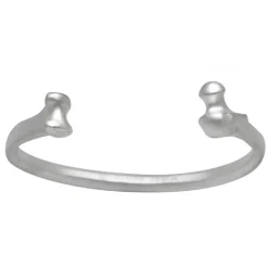 Sterling Silver Bone Bangle