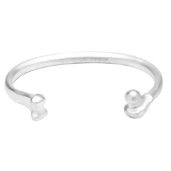 Sterling Silver Bone Bangle