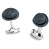 Sterling Silver Bowler Hat Cufflinks