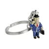 Sterling Silver Businessman Keyring