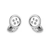 Sterling Silver Button Cufflinks