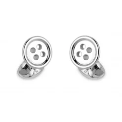 Sterling Silver Button Cufflinks