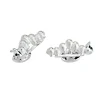 Sterling Silver Caterpillar Cufflinks