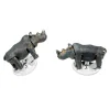 Sterling Silver Charging Rhino Cufflinks