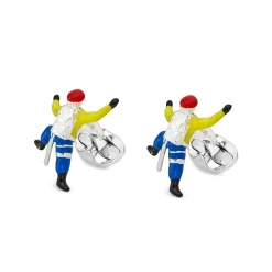 Sterling Silver Climber Cufflinks