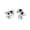 Sterling Silver Cow Cufflinks