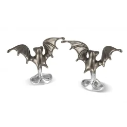 Sterling Silver 'Creepy' Bat Cufflinks