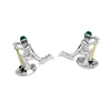 Sterling Silver Cricket Cufflinks