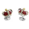 Sterling Silver Crown Cufflinks