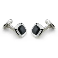 Sterling Silver Cushion Onyx Dress Set