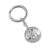 Sterling Silver Dachshund Keyring With Sapphire Eyes