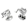 Sterling Silver Deep Sea Fishing Reel Cufflinks