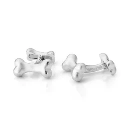 Sterling Silver Dog Bone Cufflinks