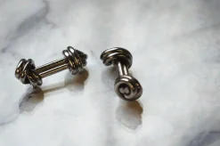 Sterling Silver Double Knot Cufflinks