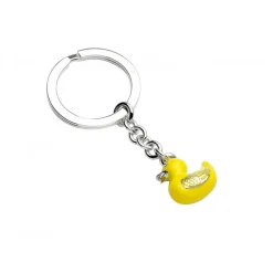 Sterling Silver Duck Keyring
