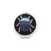 Sterling Silver Embroidered Light And Dark Blue Bug Lapel Pin