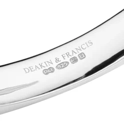 Sterling Silver Facetted Bangle