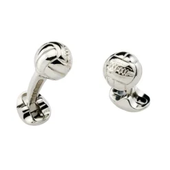 Sterling Silver Football Cufflinks
