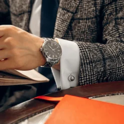 Sterling Silver Football Cufflinks