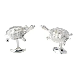 Sterling Silver Galapagos Tortoise Cufflinks