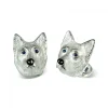 Sterling Silver German Shepherd Dog Cufflinks