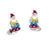 Sterling Silver Gnome Cufflinks