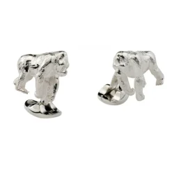 Sterling Silver Gorilla Cufflinks