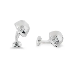 Sterling Silver Hard Hat Cufflinks