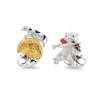 Sterling Silver Hey Diddle Diddle Nursery Rhyme Cufflinks