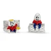 Sterling Silver Humpty Dumpty Cufflinks