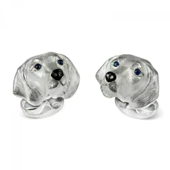 Sterling Silver Hungarian Vizsla Dog Cufflinks