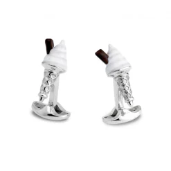 Sterling Silver Ice Cream Cufflinks