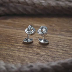 Sterling Silver Knot Cufflinks
