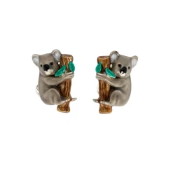Sterling Silver Koala Cufflinks
