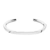 Sterling Silver Ladies Facetted Bangle