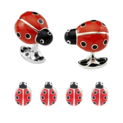 Sterling Silver Lady Bird Dress Set