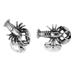 Sterling Silver Lobster Cufflinks