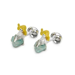 Sterling Silver Mermaid Cufflinks