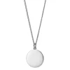 Sterling Silver 20mm Disc Pendant with Chain