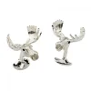 Sterling Silver Moose Head Cufflinks