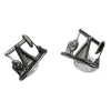 Sterling Silver Nodding Donkey Cufflinks